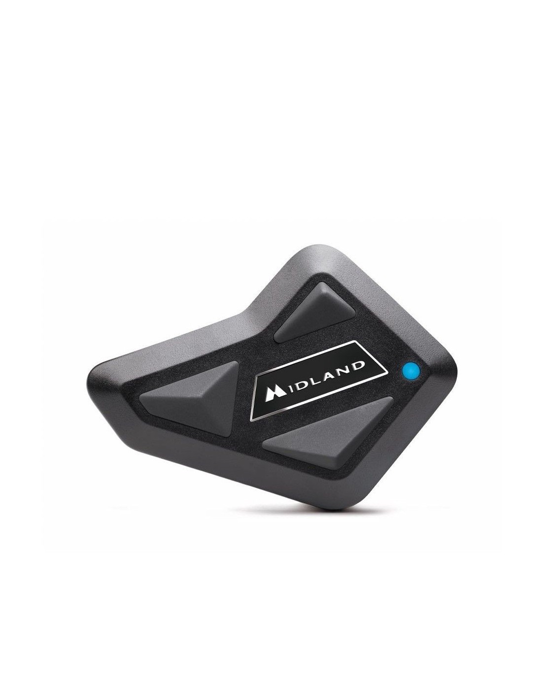 Intercomunicador para moto Midland Single, puede conectar hasta tres aparatos.