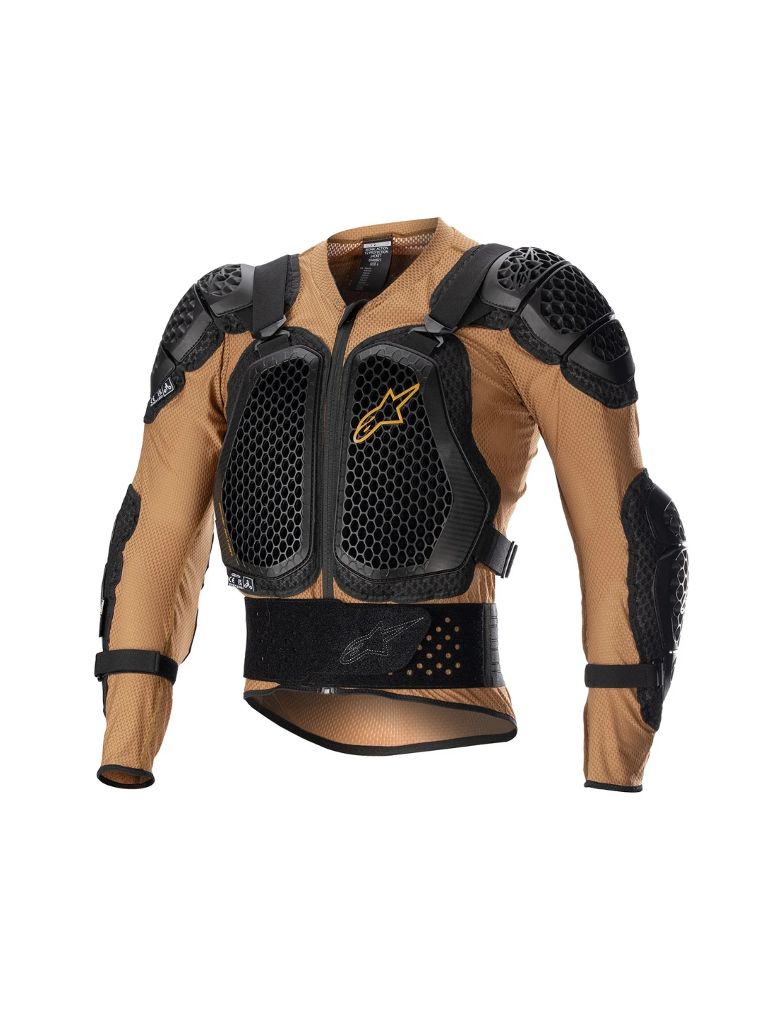 Peto Alpinestars Bionic Action V2 SAND BLACK TANGERINE