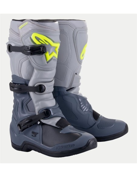 BOTA ALPINESTARS TECH-3 DARK GRAY LIGHT GRAY BLACK