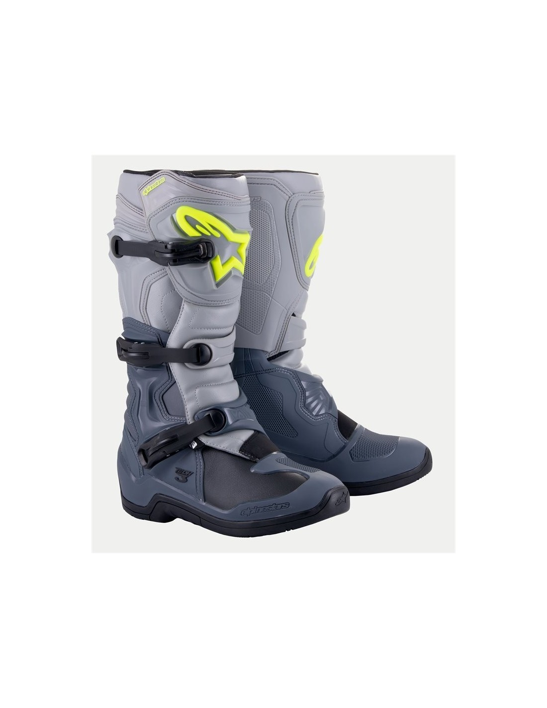 BOTA ALPINESTARS TECH-3 DARK GRAY LIGHT GRAY BLACK
