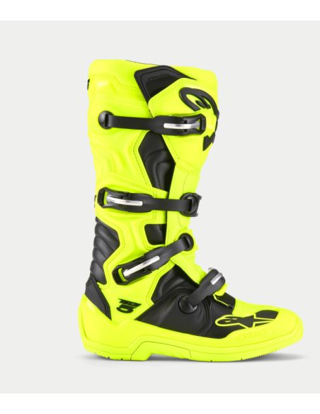 BOTA ALPINESTARS TECH-5 NEGRA AMARILLO FLUOR NEGRO