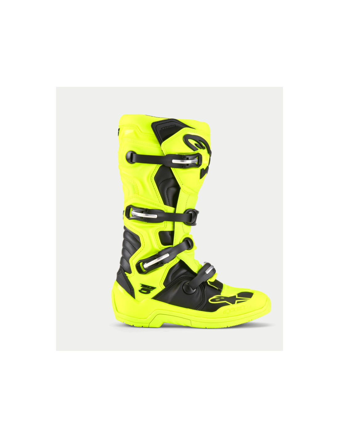 BOTA ALPINESTARS TECH-5 NEGRA  AMARILLO FLUOR NEGRO