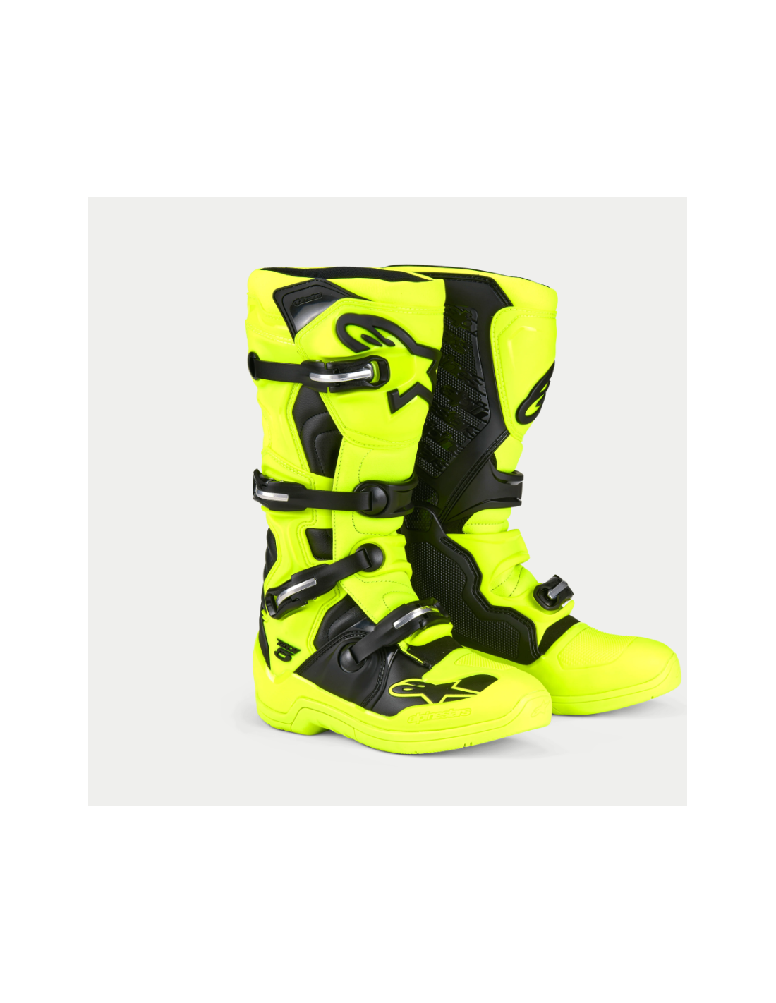 BOTA ALPINESTARS TECH-5 NEGRA  AMARILLO FLUOR NEGRO