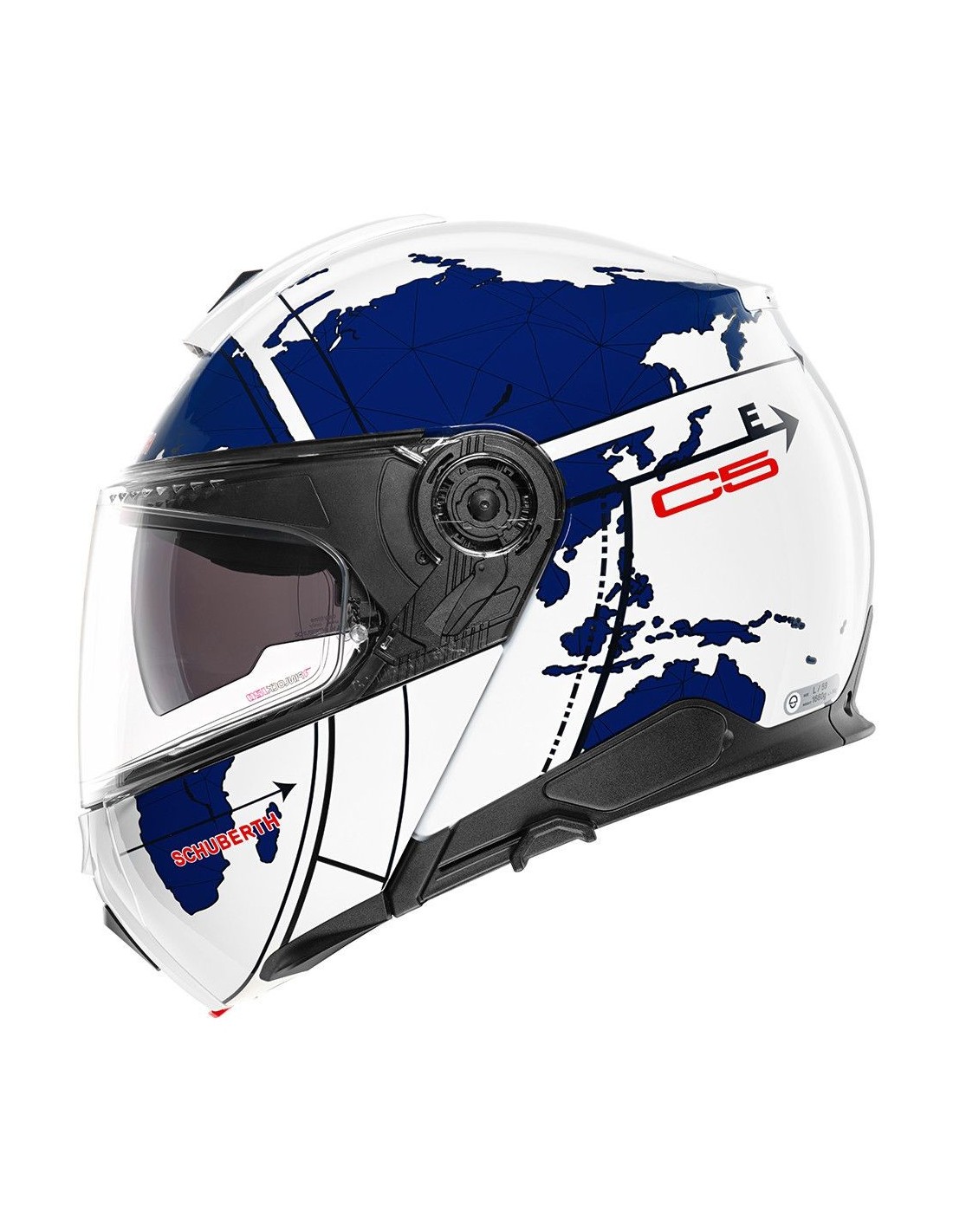 CASCO SCHUBERTH C5 GLOBE AZUL BRILLO