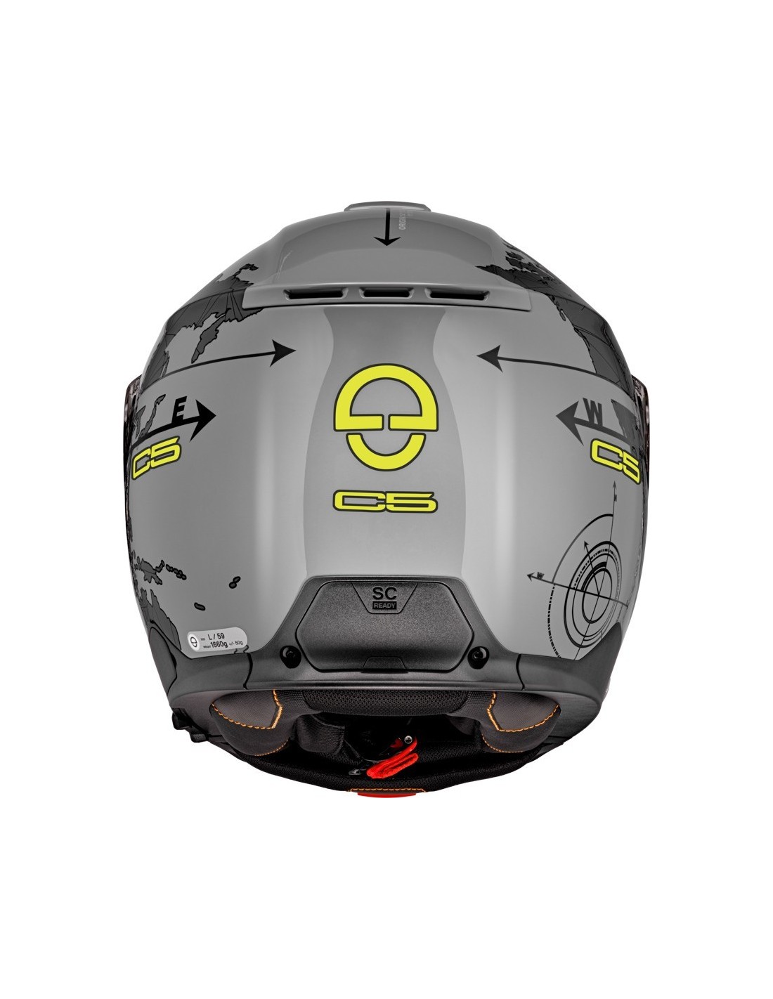 CASCO SCHUBERTH C5 GLOBE GRIS BRILLO