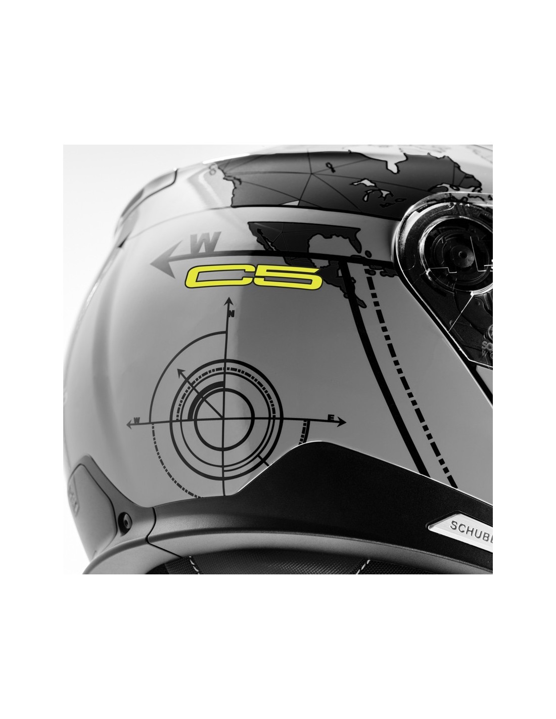 CASCO SCHUBERTH C5 GLOBE GRIS BRILLO