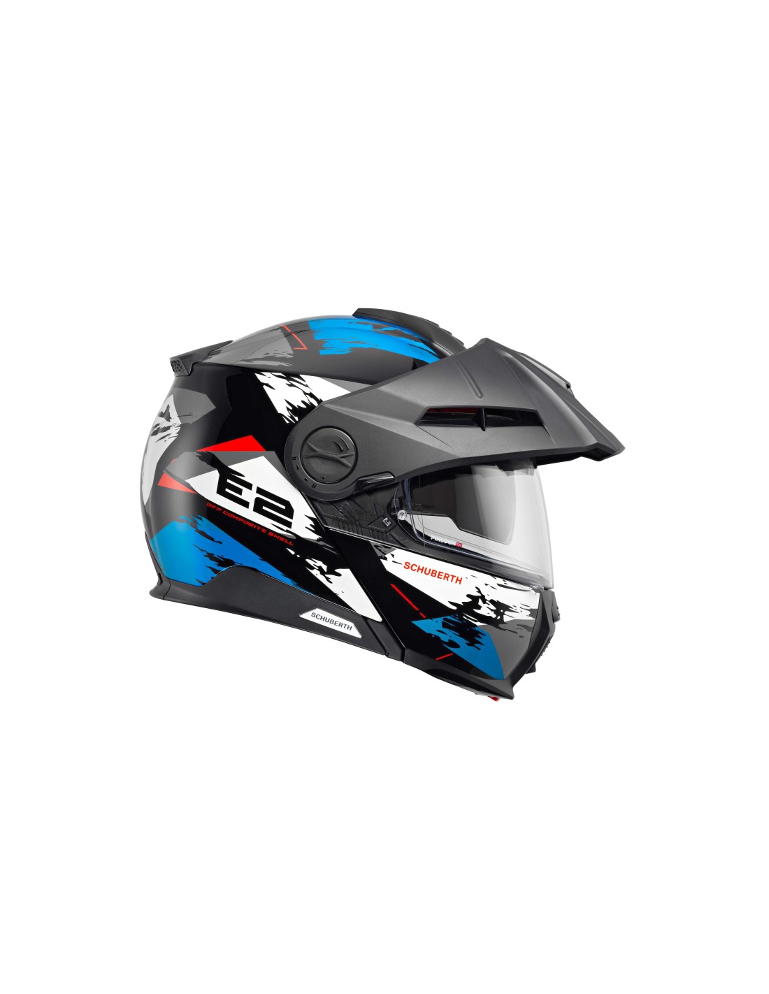 CASCO SCHUBERTH E2 TRAIL AZUL BRILLO
