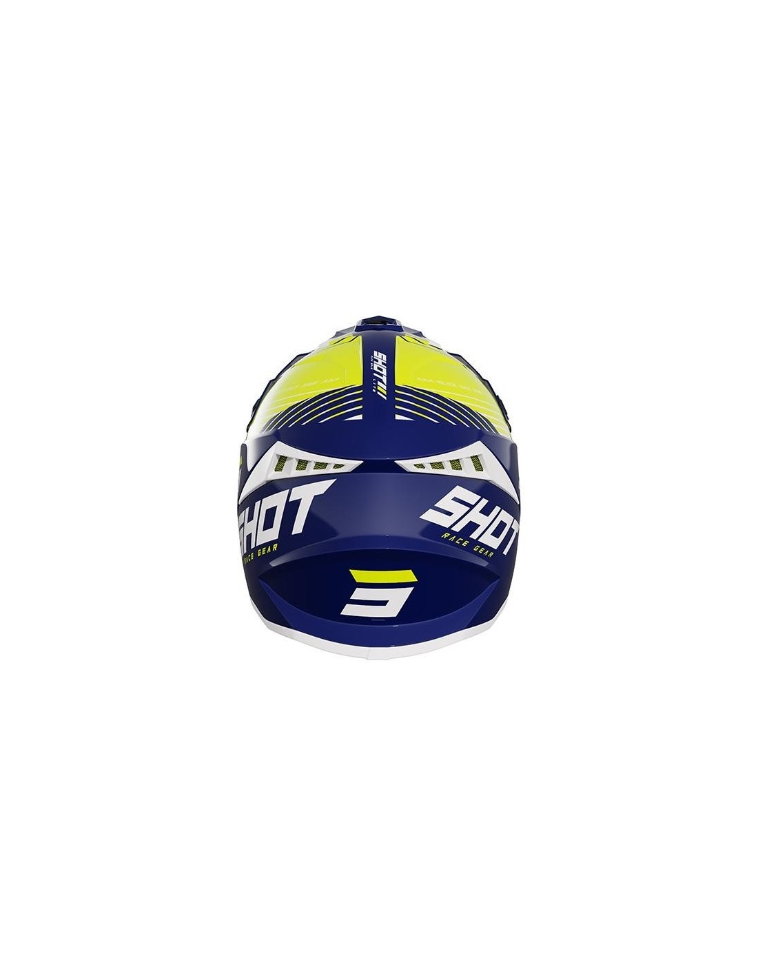 CASCO SHOT LITE FURI AZUL AMARILLO