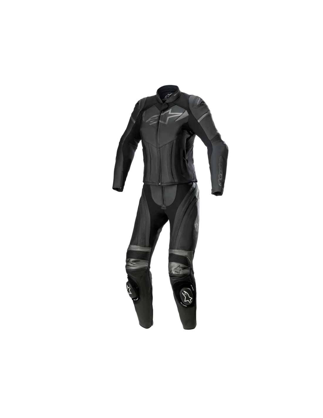 MONO ALPINESTARS GP PLUS  LADY 2 PIEZAS BLACK METALLIC GRAY