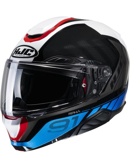CASCO HJC RPHA 91 RAFINO MC21  NEGRO/BLANCO/AZUL