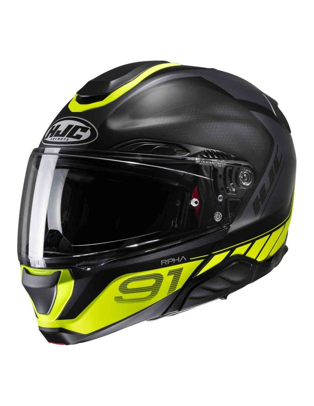 CASCO HJC RPHA 91 RAFINO MC3HSF NEGRO/FLUOR