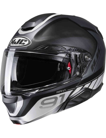 CASCO RPHA 91 RAFINO MC5SF NEGRO/GRIS