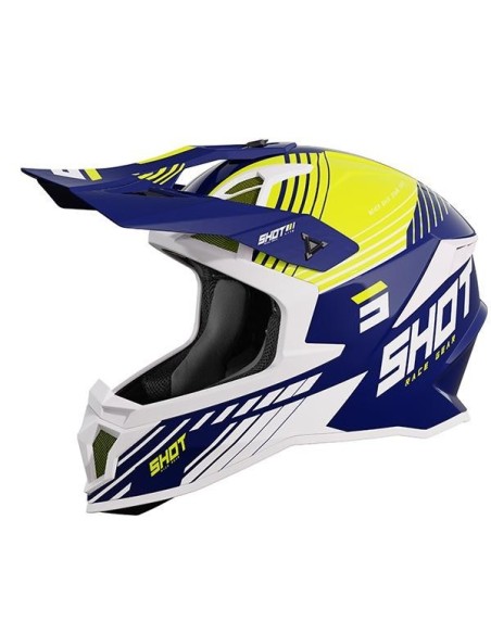 CASCO SHOT LITE FURI AZUL AMARILLO