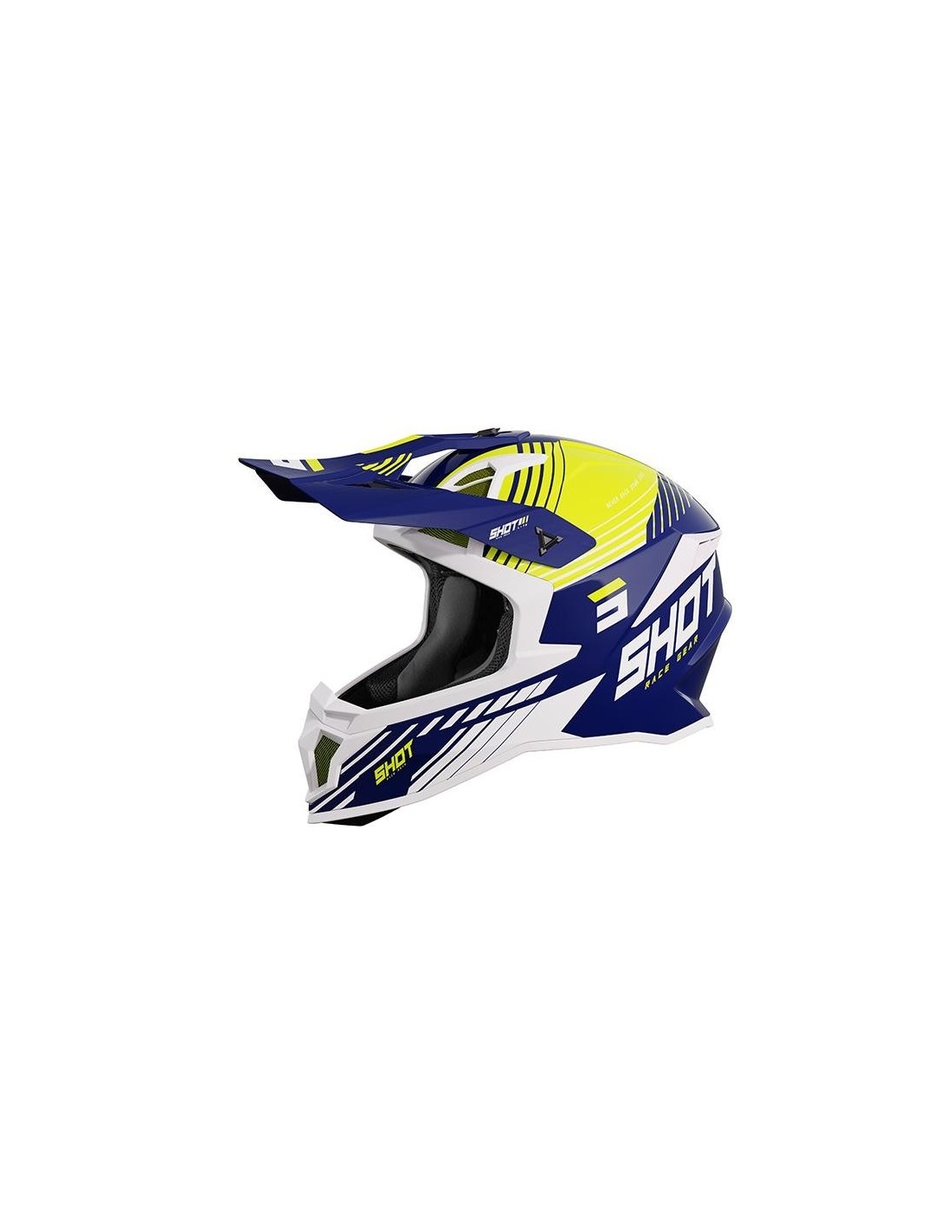 CASCO SHOT LITE FURI AZUL AMARILLO