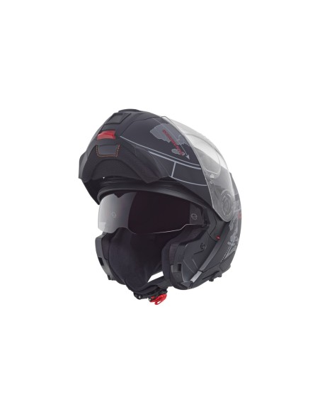 CASCO SCHUBERTH C5 GLOBE NEGRO MATE ROJO