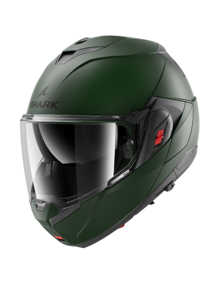 CASCO SHARK OXO BLANK Mat Dark Green Matt