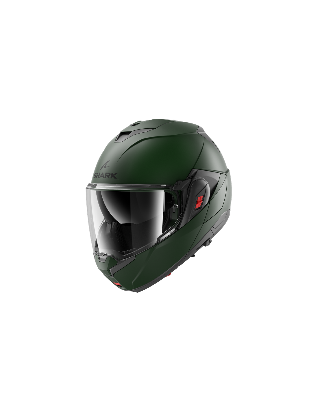 CASCO SHARK OXO BLANK Mat Dark Green Matt