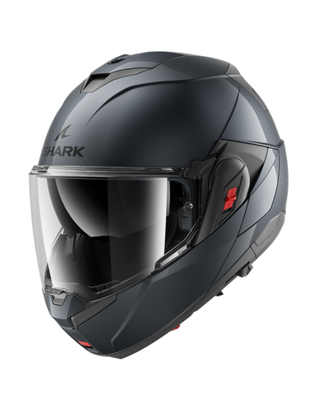 CASCO SHARK OXO BLANK Mat Black Mat