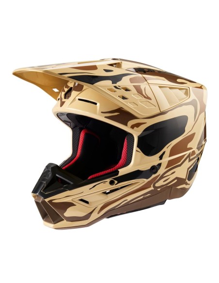 Casco Alpinestars  S-M5 MINERAL  DARK BROWN KANGAROO MATT