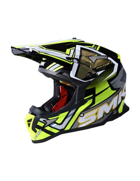 CASCO SMK ALLTERRA X-ACES DECORADO BRILLO