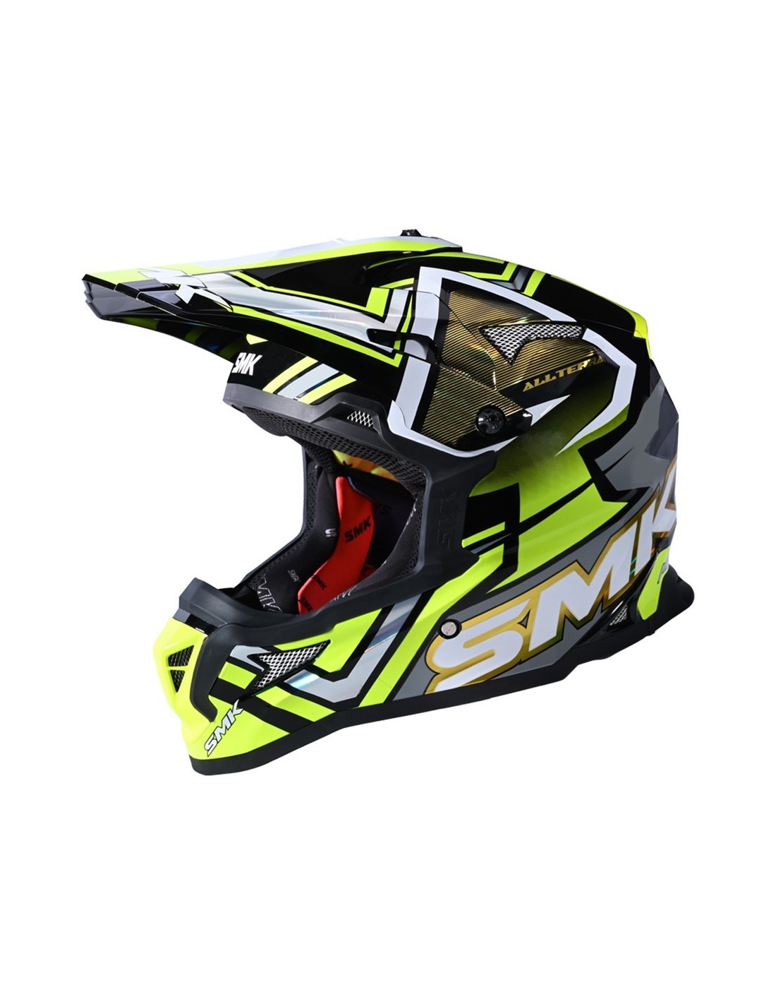 CASCO SMK ALLTERRA X-ACES DECORADO BRILLO