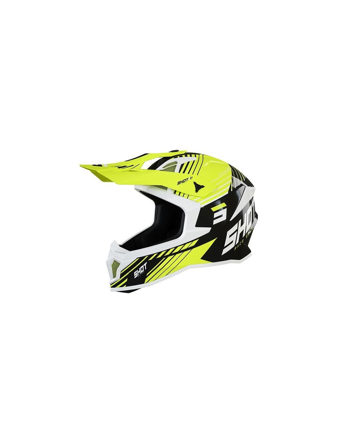 CASCO SHOT LITE FURI NEGRO AMARILLO