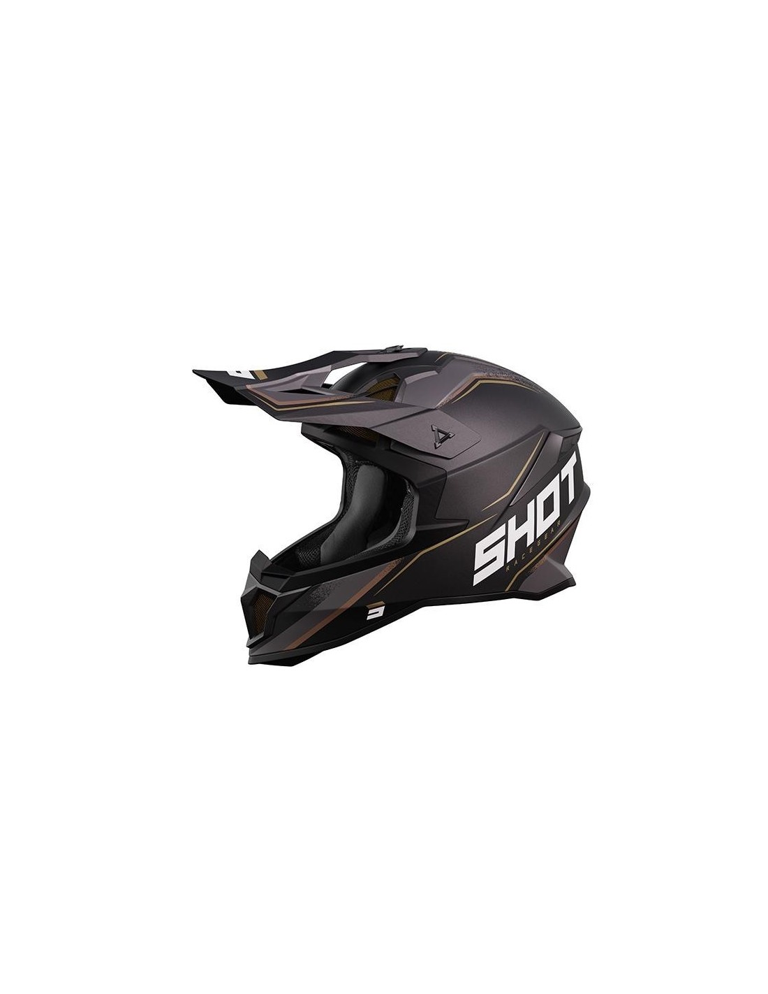 CASCO SHOT LITE FURI GOLD NEGRO