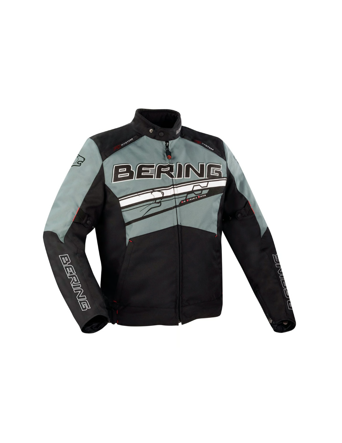 CAZADORA BERING BARIO NEGRA GRIS