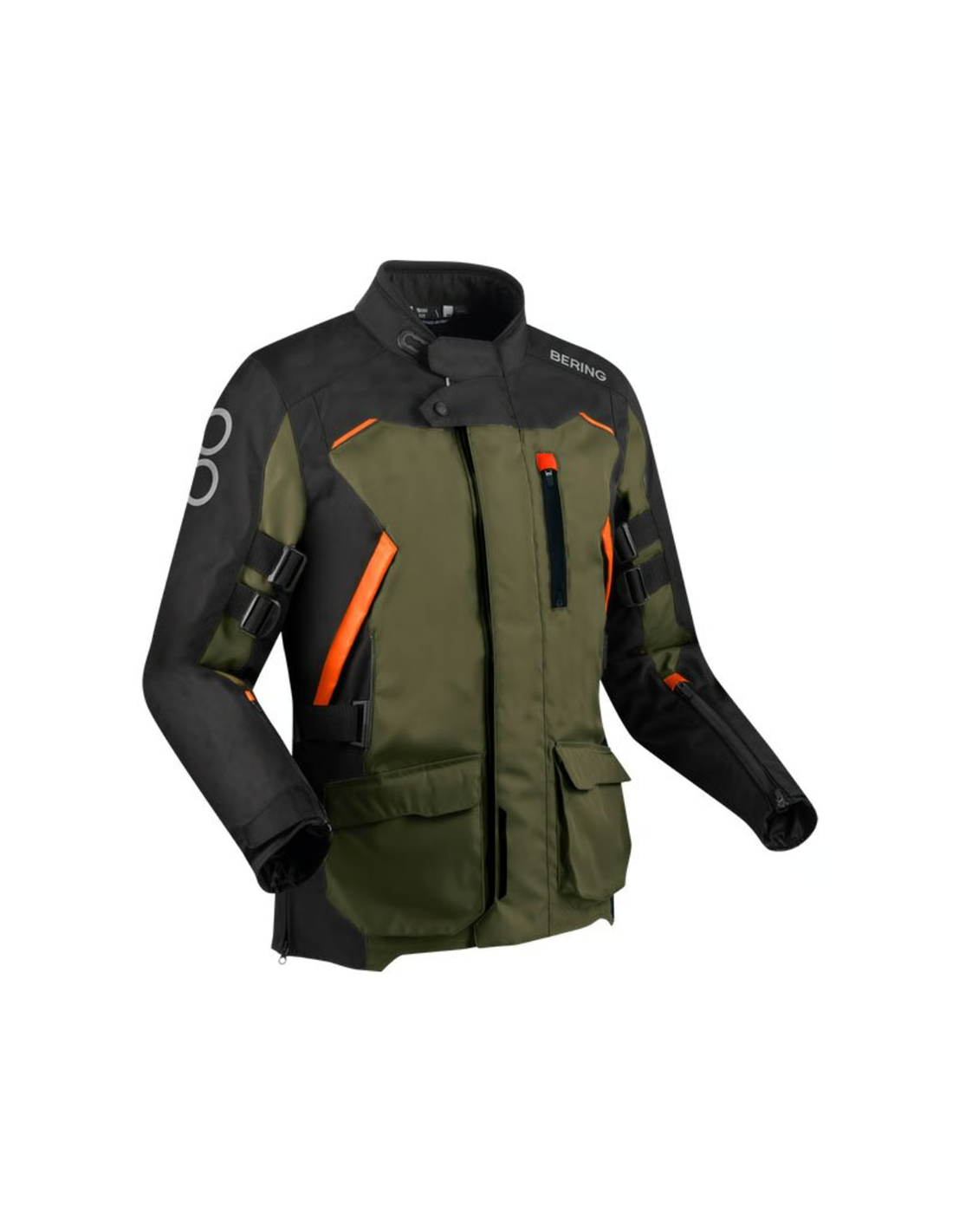 CAZADORA BERING ZEPHYR CAQUI NEGRA NARANJA