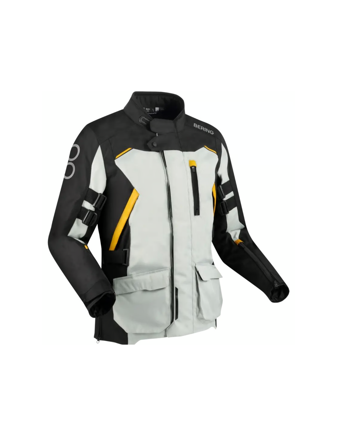 CAZADORA BERING ZEPHYR NEGRA GRIS AMARILLO
