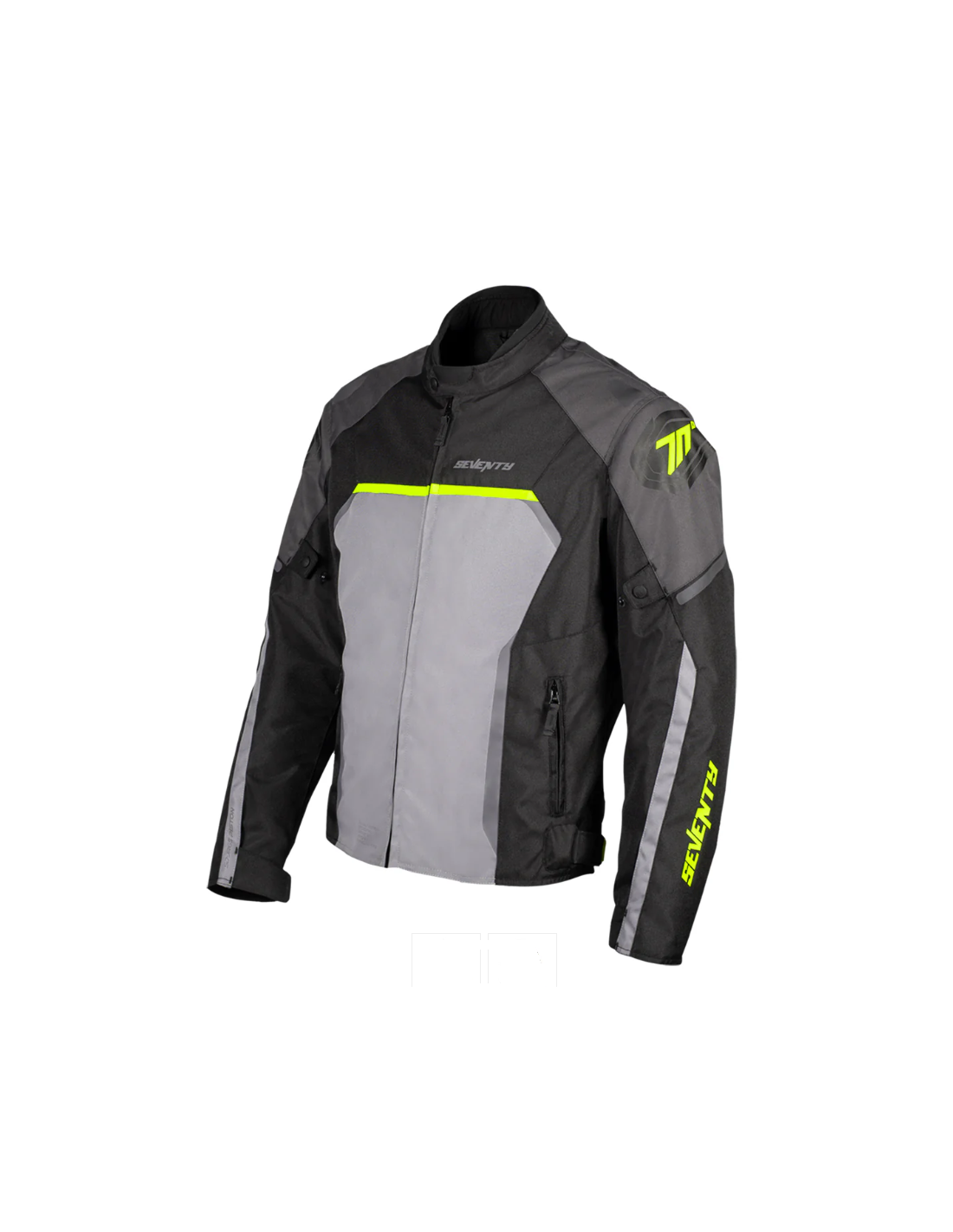 CAZADORA PISTON SEVENTY SD-JR 65 NEGRO GRIS AMARILLO