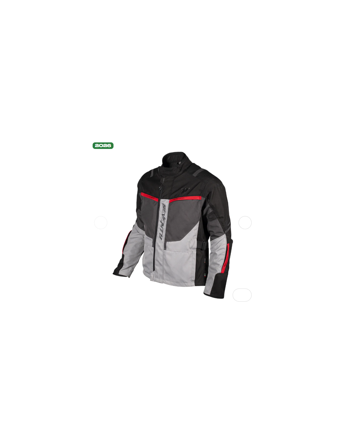 CAZADORA SEVENTY TONALE NEGRO GRIS ROJO