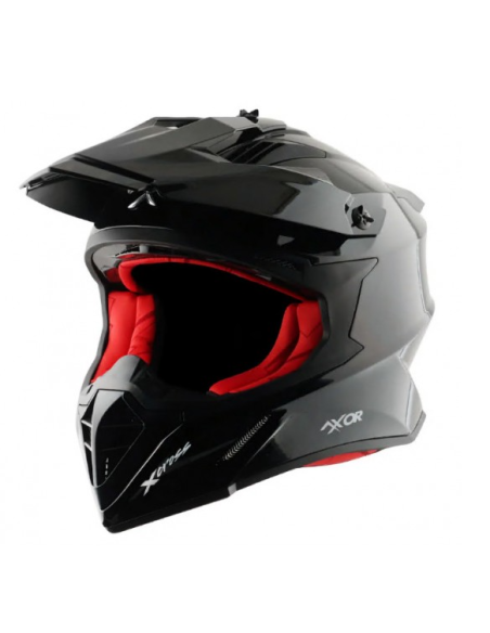 CASCO SHIRO X-CROSS NEGRO BRILLO