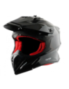 CASCO SHIRO X-CROSS NEGRO BRILLO