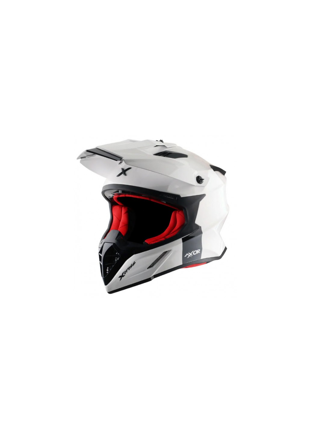 CASCO SHIRO X-CROSS BLANCO BRILLO