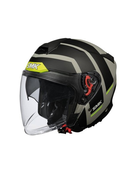 CASCO SMK GTJ ROVER AMARILLO GRIS NEGRO MATE