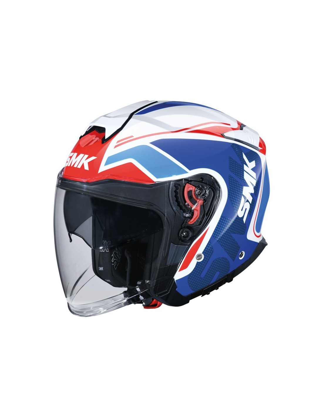 CASCO SMK GTJ TOURER AZUL BRILLO