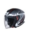 CASCO SMK GTJ ESCAPE ROJO GRIS MATE