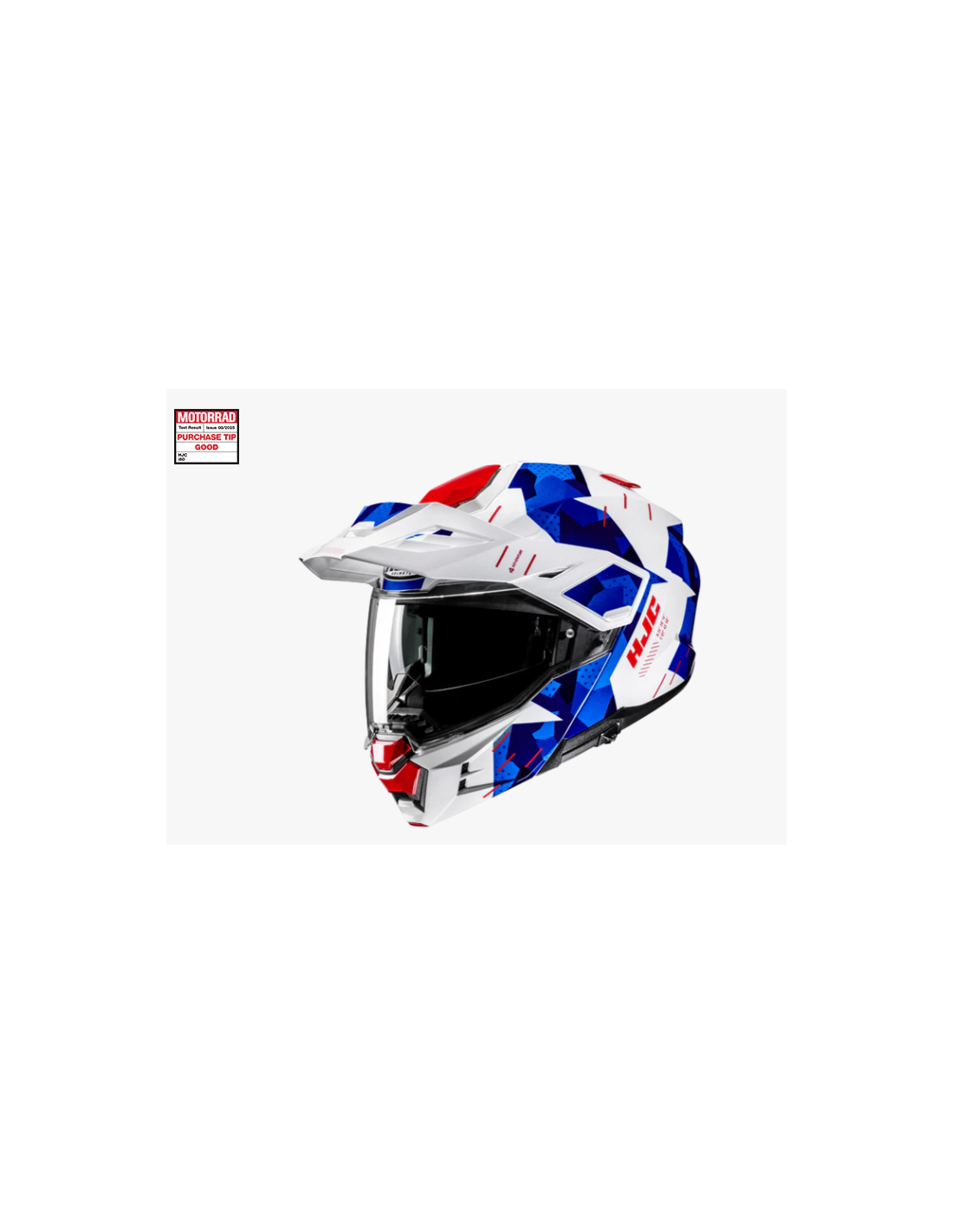 CASCO HJC i80 ROKI AZUL BLANCO ROJO BRILLO