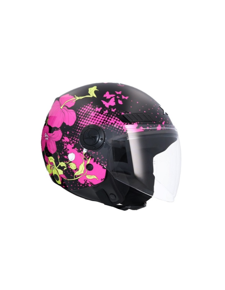 CASCO SHIRO KIOTO FLOWER NEGRO