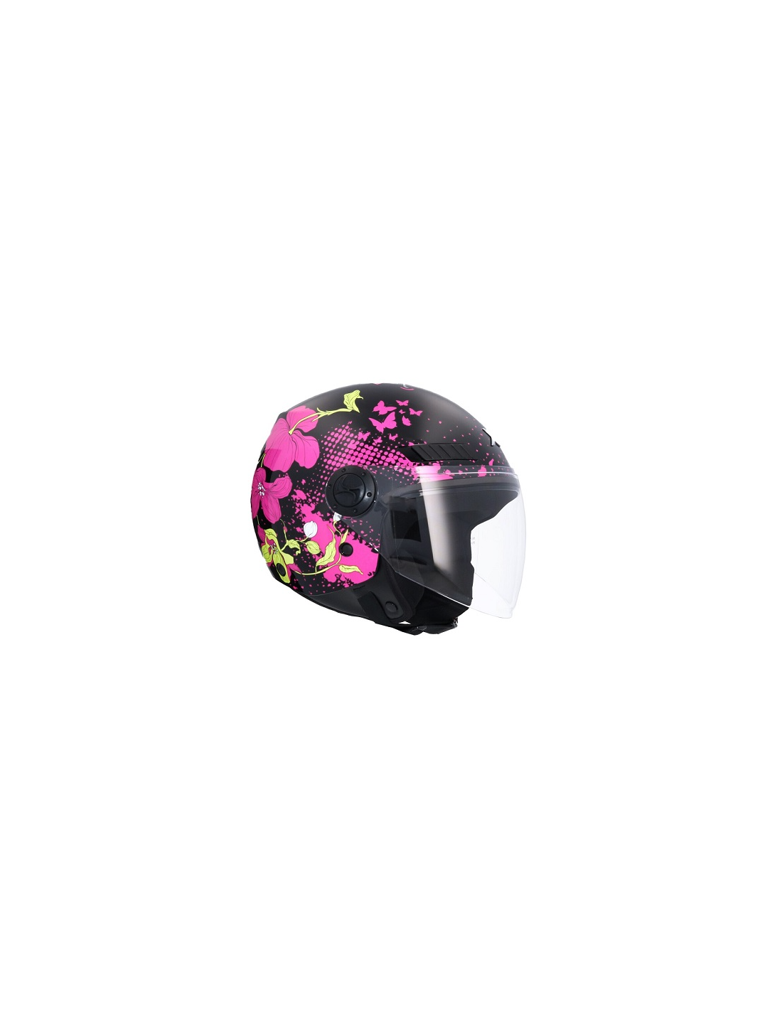 CASCO SHIRO KIOTO FLOWER NEGRO