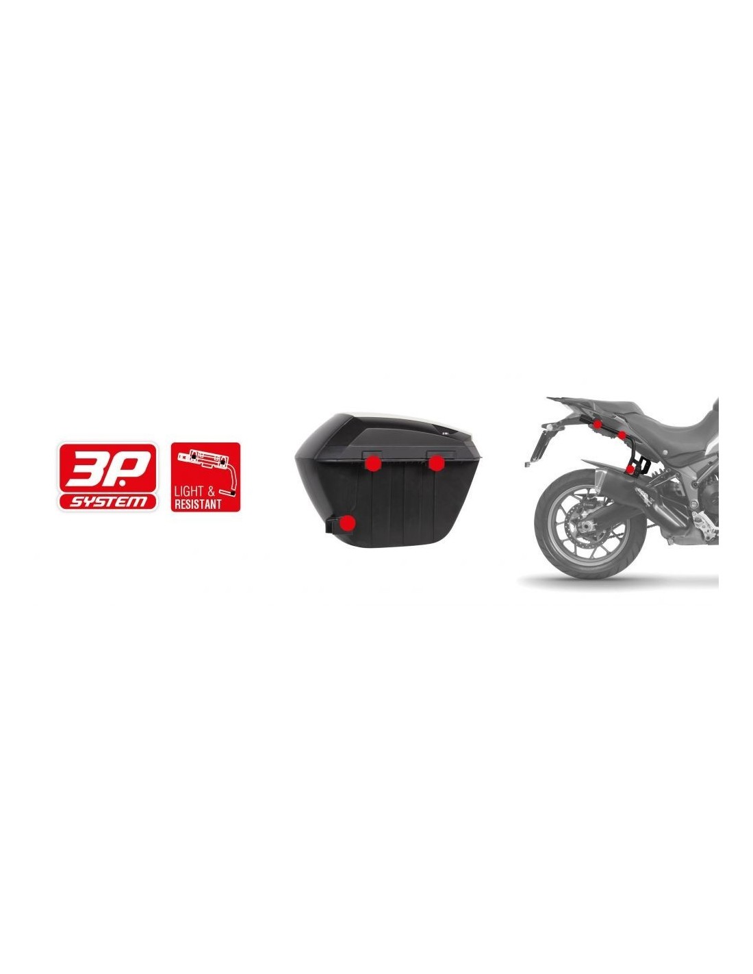 MOTOEQUIPACION | MALETAS LATERALES SHAD SH23 NEGRO