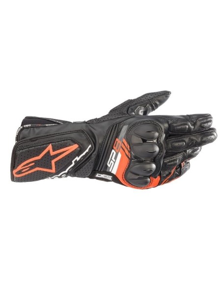 MOTOEQUIPACION | GUANTES ALPINESTARS SP8 V3 NEGRO / ROJO FLUOR